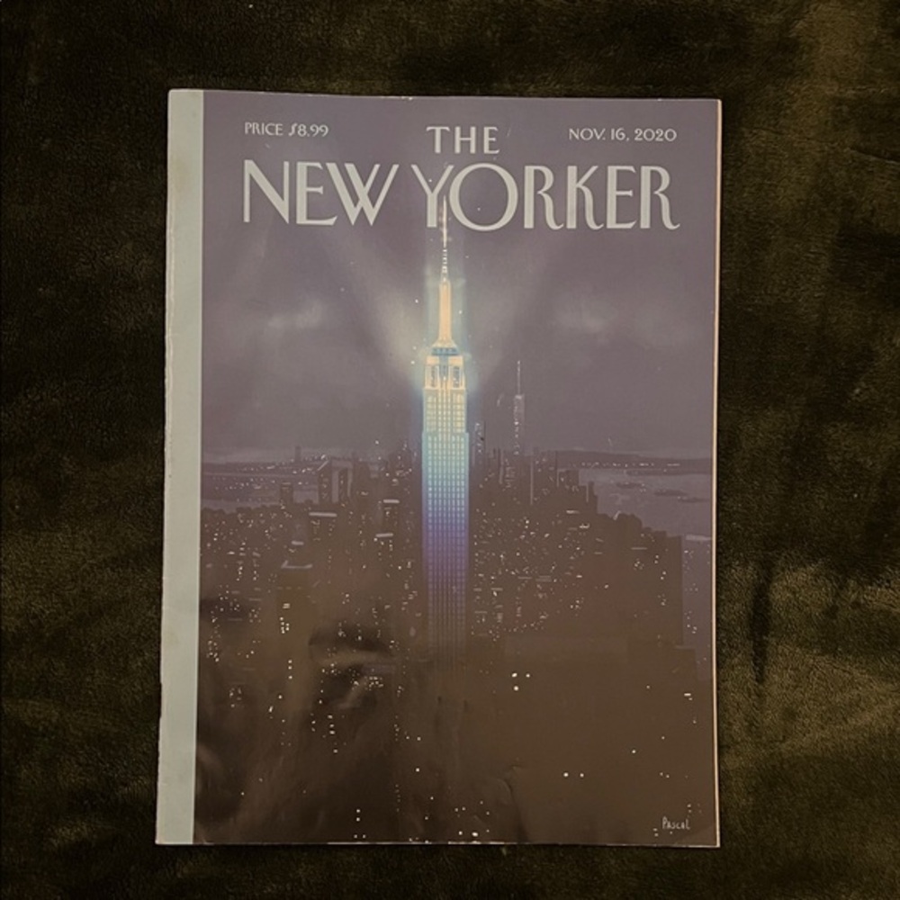 Cover Art Print - Purple & Blue Empire State Illumination November 16 2020